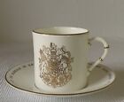 ROYAL WORCESTER COFFEE CUP & SAUCER FOR WEDDING CHARLES & DIANA  - IMMACULATE