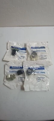 Lote de (4) nuevas abrazaderas de tubo acolchadas Superstrut A716 tamaño: 7/8 Foto 1 de 4