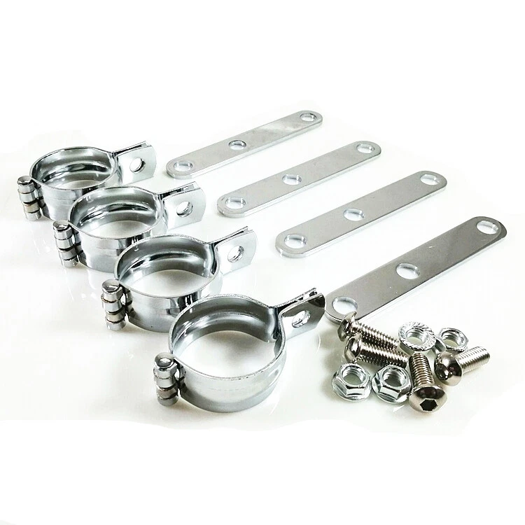 Регулируемый держатель зажима для крепления вилки кронштейна фары мотоцикла 52-60 мм - Изображение 1 из 4