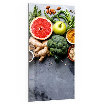 DEQORI Magnettafel Glas 'Auswahl an Superfood' beschreibbar, viele Größen - Bild 1 von 4