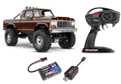 Traxxas 97044-1 TRX-4M Ford F150 High Trail 4x4 1/18 RTR Akku Ladegerät Braun - Bild 1 von 4