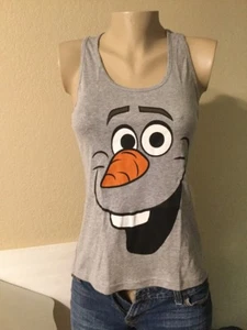 DISNEY Frozen OLAFT-Shirt"s Sleeveless JUNIOR SIZE S & L - Picture 1 of 5