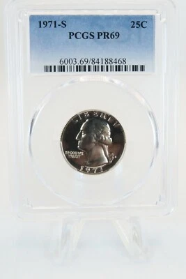 1971-S PCGS PR69 Washington Quarter Proof 25C - Image 1 of 2