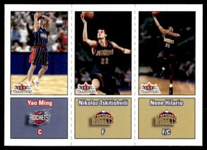 2002-03 Fleer Tradition #285 Yao Ming / Tskitishvili / Nene BASKETBALL Rockets - Picture 1 of 2
