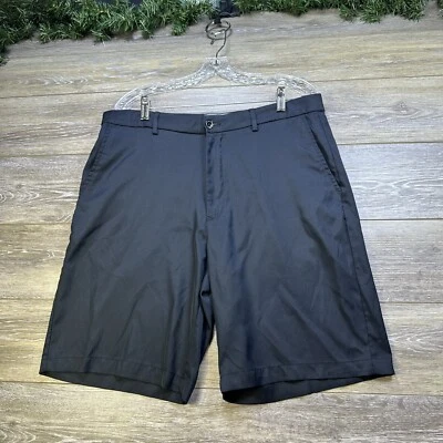 Greg Norman Shorts Size 34 Men’s Black Chino Pockets 10” Inseam Moisture Wicking - Image 1 of 4