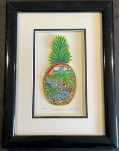 CHARLES FAZZINO "I Dream of Hawaii" 3D Pop Art Signed Framed 93/100 17.5"x 13.25 - Picture 1 of 3