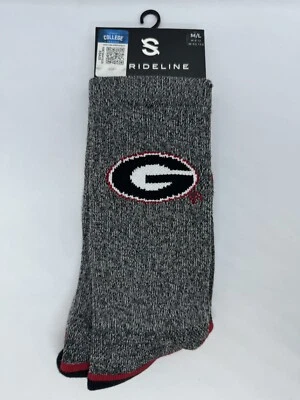 GEORGIA BULLDOGS MIDLENGTH SOCKS W/ OVAL G LOGO (MEN SIZE 8-12, WOMEN 9.5-13.5) - Image 1 of 2