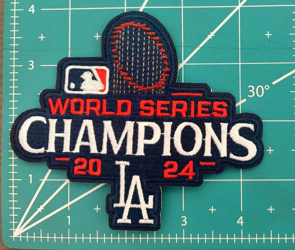 2024 Los Angeles Dodgers MLB-World Series Championship Iron on Patches 4.5"x3.5" - Image 1 of 1