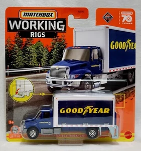 2023 MATCHBOX WORKING RIGS - INTERNATIONAL BOX TRUCK - 1:64 GOODYEAR - Picture 1 of 5