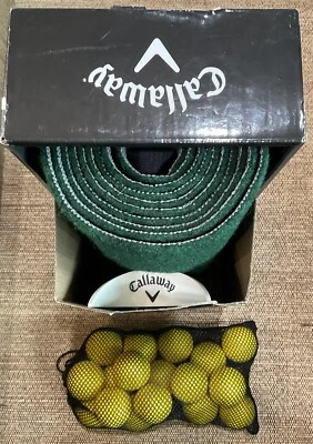 Набор для тренировок по гольфу коврик для паттинга Callaway Deluxe для помещений 14 x 8 футов + кубки и тренировочные мячи - Изображение 1 из 4