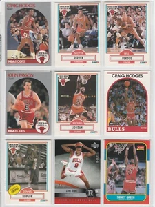 MICHAEL JORDAN 1990 FLEER CARD 26 CHICAGO BULLS 14 KARTEN LOT SCOTTIE PIPPEN - Bild 1 von 2