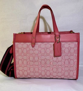 COACH Field 30 Signature Jacquard Tote - Picture 1 of 9