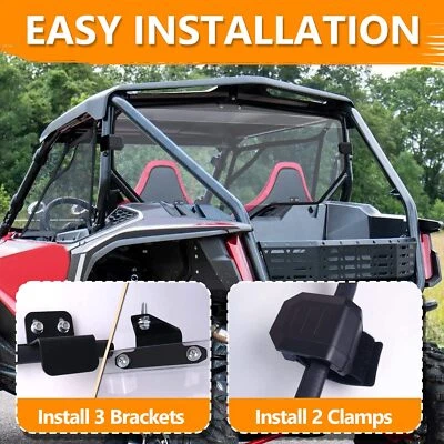 Talon 1000 Rear Windshield for Honda Talon 1000R/1000X 2019-2024 Back Window US Foto 1 de 4