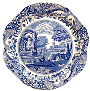 Nice Vintage spode blue italian sectioned sandwich plate # 1 - Picture 1 of 4
