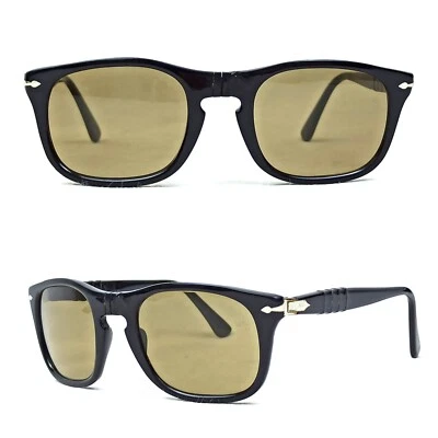 Gafas de sol Persol Ratti vintage años 60 Italia Meflecto cuadradas negras Art Deco raras Foto 1 de 4