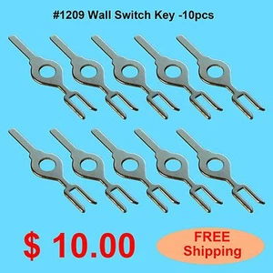 #1209 Tamper Proof Electrical Switch Key 10 PCS - Picture 1 of 1