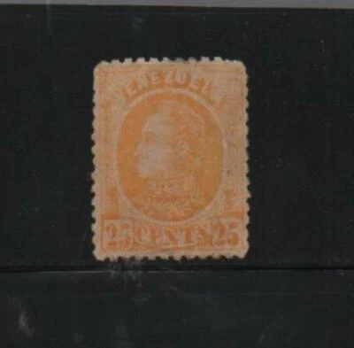 Venezuela: 1880; Scott 71, first set Bolivar, authentic, light print, MNH EBV712 - Image 1 of 2
