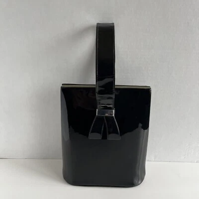 Bolso de mano vintage de charol - estilo mod Foto 1 de 4