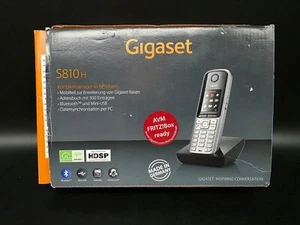 Gigaset S810H stahlgrau Handteil mit Ladestation in OVP ✅neue Akkus✅ - Zdjęcie 1 z 16