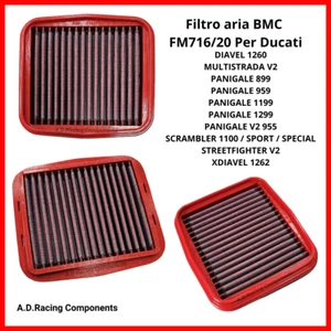 Filtro aria sportivo BMC FM716/20 DUCATI PANIGALE STREETFIGHTER MULTISTRA DIAVEL - Imagen 1 de 24
