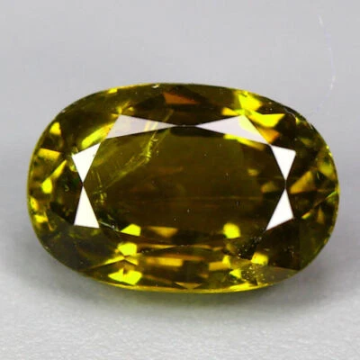 Gelb-Grüner Turmalin, 4.19 cts, VVS-Quality, Certificate, Canary Yellow - Bild 1 von 4
