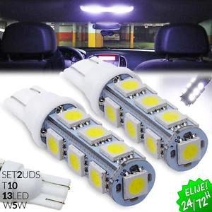 2x BOMBILLAS 13 LED SMD SUPER BLANCO 6400K T10 W5W MATRICULA INTERIOR POSICION - Imagen 1 de 14