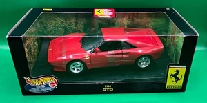 1999 HOT WHEELS 1984 RED FERRARI GTO 1/18 DIE CAST MODEL - NIB SEALED - Picture 1 of 6