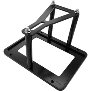 Aluminum Billet Battery Tray Hold Down Trunk Relocation Box Racing Mount Black - Picture 1 of 14