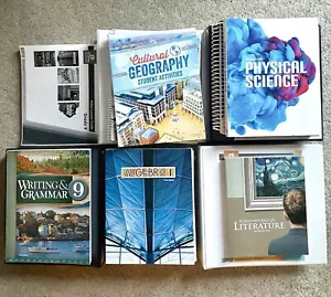 Bob Jones BJU Press Grade 9th Kit Set English Algebra Science Geography Lit - Picture 1 of 8