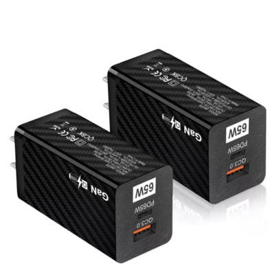 Lote de cargadores de pared rápidos 65W GaN USB tipo C PD QC3.0 adaptador para iPhone Samsung Foto 1 de 4