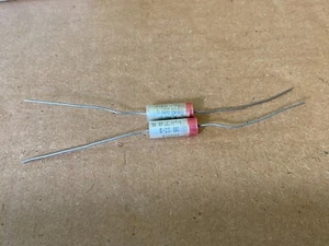 2 NOS Vintage 1977 Sprague 630D Axial Capacitors 10 uf 25v Test Great (Qty) - Picture 1 of 8