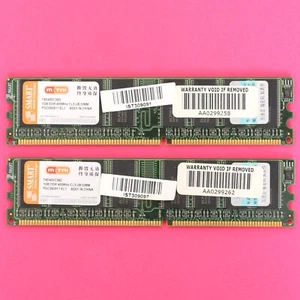2GB (2x 1GB) DDR RAM 400Mhz SMART DDR400 PC3200 DDR1 Desktop 184Pin RAM Memory  - Picture 1 of 2