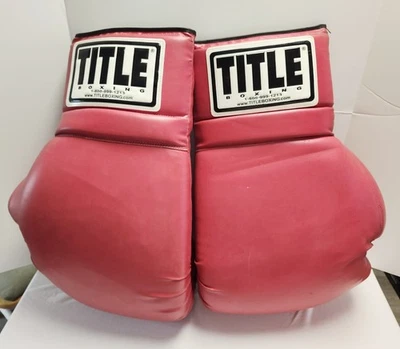 "Guantes de boxeo gigantes de título vintage raros grandes exhibición de tienda promoción 25"" de largo" Foto 1 de 4