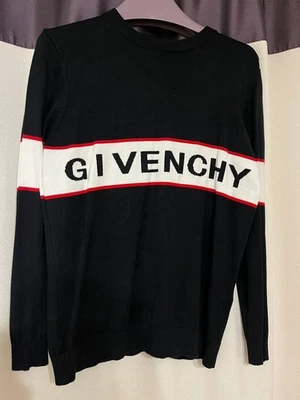 Givenchy Red White and Black Knit Sweater Size Medium Men’s Authentic - Image 1 of 4
