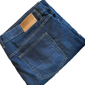 Travis Mathew Jeans Herren 40x32 blau Straight Fit Legacy federleicht dunkle Waschung - Bild 1 von 9