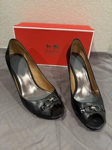 Coach Elora Semi Matte Calf Black - Q1773/A0654 - 11M - Wedge - Bild 1 von 7