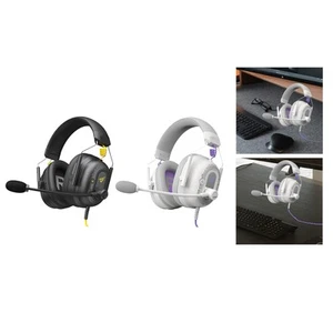Casque de jeu câblé casque élégant pour les joueurs sportifs ordinateur à - Afbeelding 1 van 6