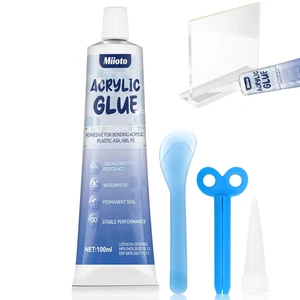 Colla per Plastica, Colla per Plexiglass Trasparente, Colla per Vetro Extra Fort - Foto 1 di 7