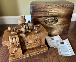 RARE Olszewski Disney Heirloom Box Pinocchio On Geppetto’s Work Bench - Picture 1 of 8
