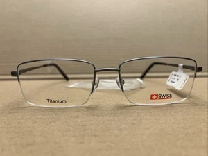 Swiss SWM 20 11 GUNMETAL Eyeglasses 58-19-150 Frames GM - NEW - Picture 1 of 8