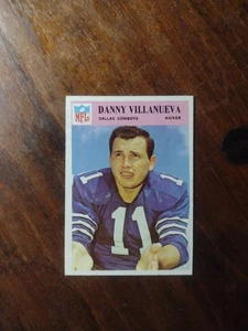 1966 PHILADELPHIA #64 DANNY VILLANUEVA Dallas COWBOYS Sehr guter Zustand - Bild 1 von 2