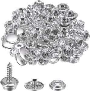 25 Set Canvas Snaps Kit Marine Grade 15Mm Snaps Stainless Steel 15Mm Screw Sn... - Picture 1 of 12