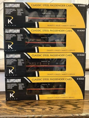 K-Line K-4630L Midnight Chief ATSF Alum Passenger Set 4-PAC 18” NIB MINT - Image 1 of 4