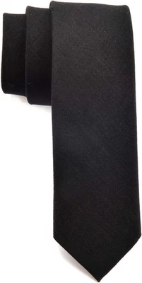 Men'S Solid Color Skinny Ties Causal Wool Cashmere Blend Slim Cut Formal Necktie - Image 1 of 4