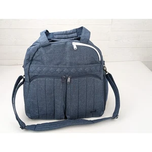 Lug "Boxer" Overnight Gym Weekender Bag 15" Wide Blue Crossbody Strap - Picture 1 of 7