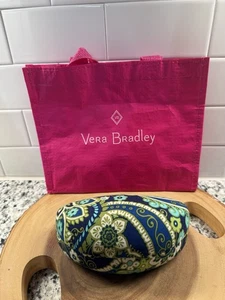 Vera Bradley Floral Hard Shell Sunglass Eye Glass Clam Shell Case & Pink Bag - Picture 1 of 12