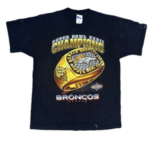 Vintage 90’s Denver Broncos Pro Player Super Bowl XXXII Champions Ring T-Shirt - Bild 1 von 6