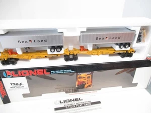 LIONEL- 16322 -SEALAND TTUX CAR - 0/027- FACTORY CASE OF THREE- NEW -H1 - Picture 1 of 6