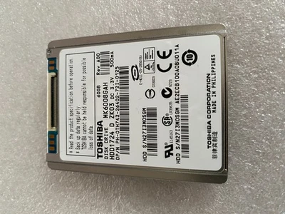 Toshiba Dell 60Gb ZIF 4200rpm 1.8in HDD ( HDD1724 MK6008GAH 0TH743 ) REF - Image 1 of 3
