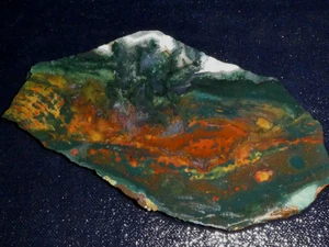 Ausgefallene Jaspis Platte 5 3/4" x 2 7/8" grob -- Kabine - Display - Wissenschaft Projekte - Bild 1 von 3